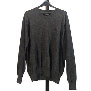 Chaps Cotton Cashmere Greay Sweater Size L